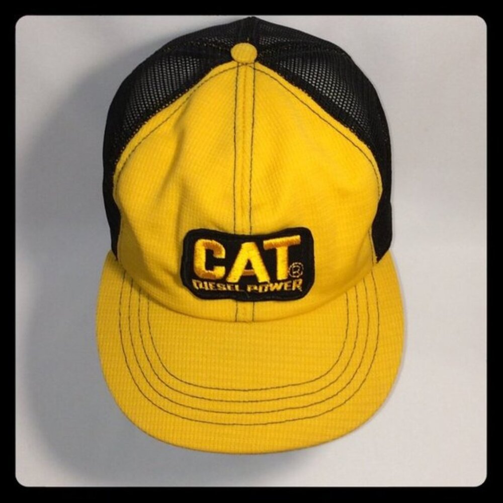 Men Caterpillar Cat Mesh Snapback Hat T7 JN8065